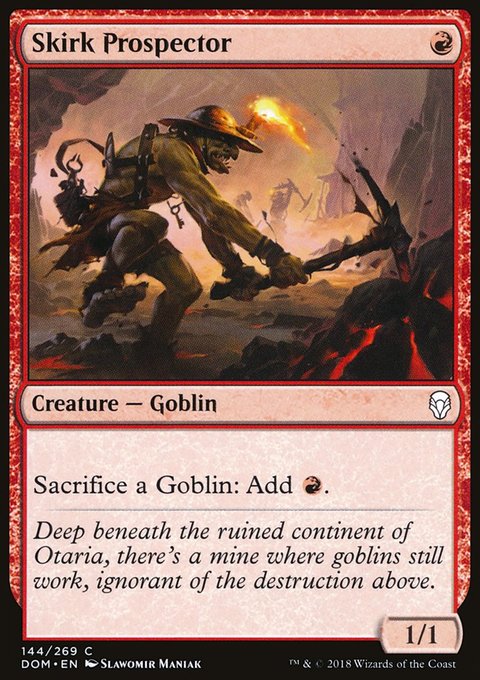 Skirk Prospector, Dominaria #144, Magic: The Gathering card