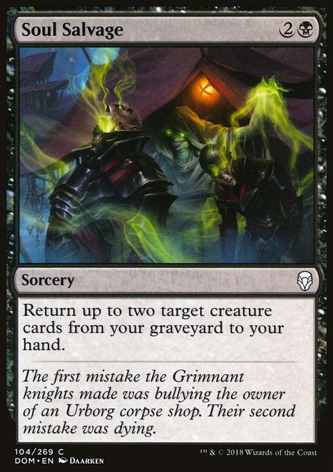 Soul Salvage, Dominaria #104, Magic: The Gathering card