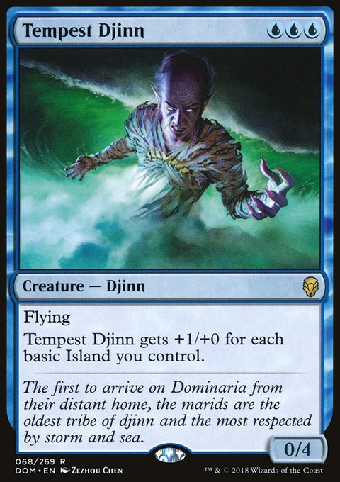 Tempest Djinn, Dominaria #68, Magic: The Gathering card