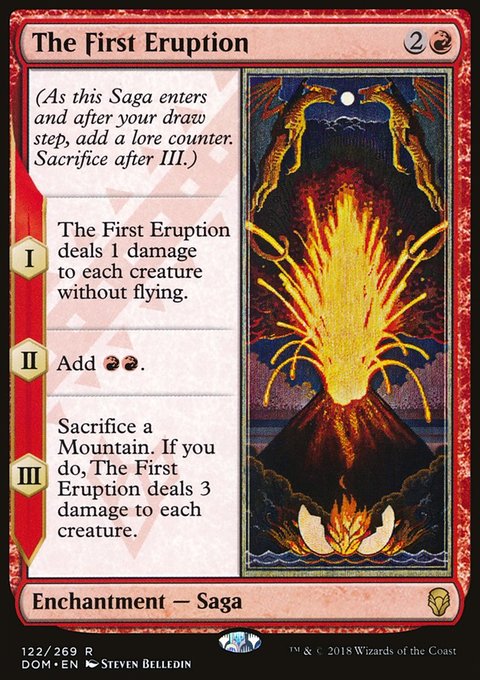 The First Eruption, Dominaria #122, Magic: The Gathering card
