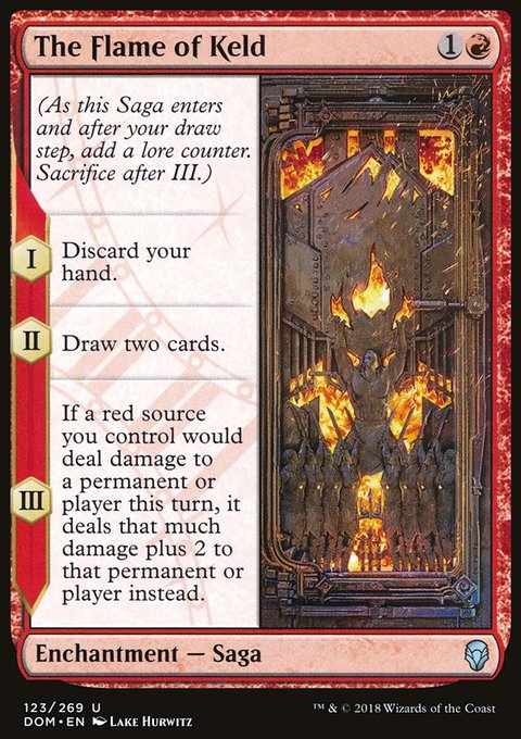 The Flame of Keld, Dominaria #123, Magic: The Gathering card