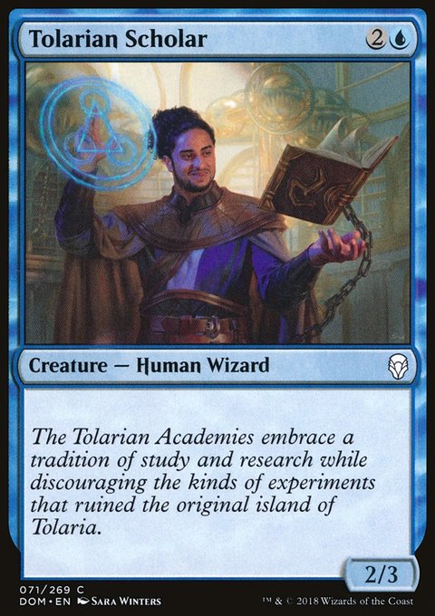 Tolarian Scholar, Dominaria #71, Magic: The Gathering card