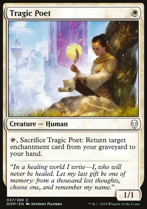 Tragic Poet, Dominaria #37, Magic: The Gathering card