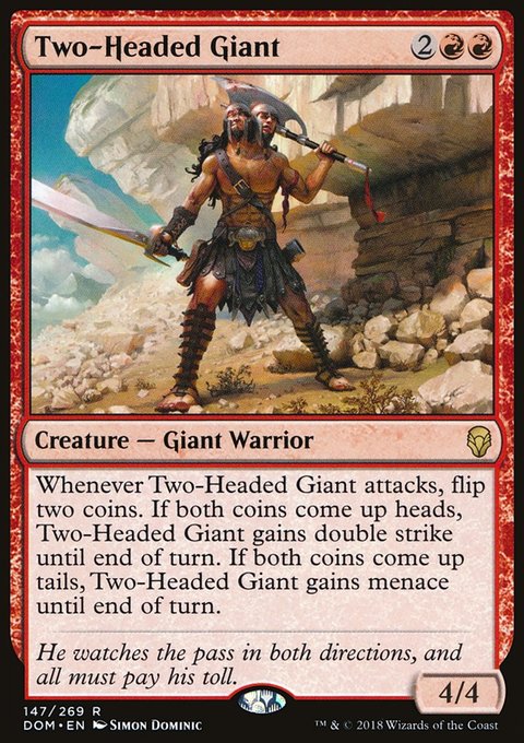 Two-Headed Giant, Dominaria #147, Magic: The Gathering card
