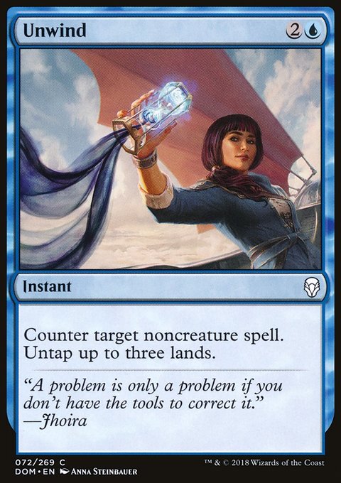 Unwind, Dominaria #72, Magic: The Gathering card