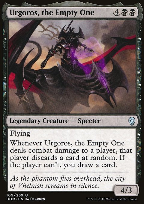 Urgoros, the Empty One, Dominaria #109, Magic: The Gathering card