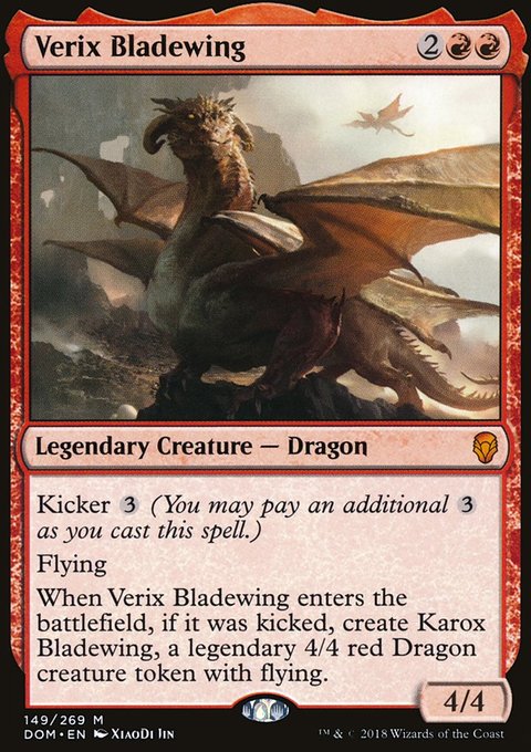 Verix Bladewing, Dominaria #149, Magic: The Gathering card