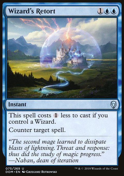 Wizard's Retort, Dominaria #75, Magic: The Gathering card