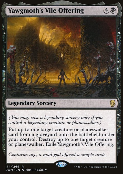 Yawgmoth's Vile Offering, Dominaria #114, Magic: The Gathering card