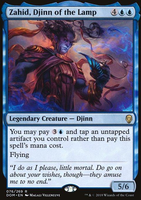 Zahid, Djinn of the Lamp, Dominaria #76, Magic: The Gathering card
