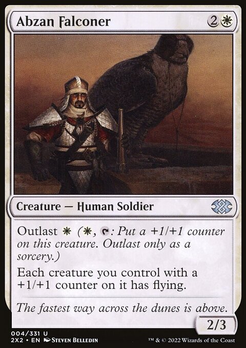 Abzan Falconer, Double Masters 2022 #4, Magic: The Gathering card