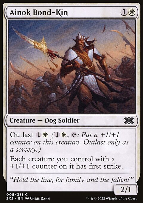 Ainok Bond-Kin, Double Masters 2022 #5, Magic: The Gathering card