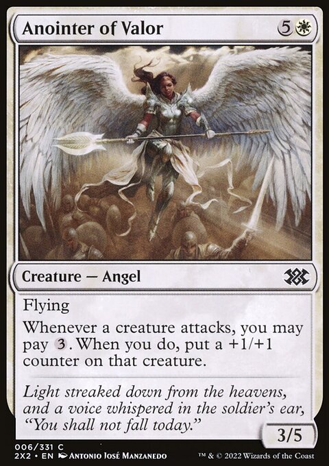 Anointer of Valor, Double Masters 2022 #6, Magic: The Gathering card