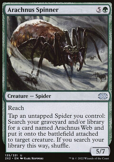 Arachnus Spinner, Double Masters 2022 #135, Magic: The Gathering card