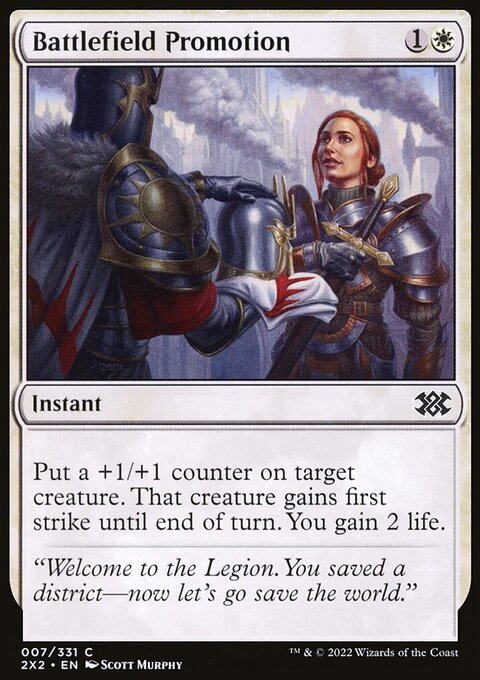 Battlefield Promotion, Double Masters 2022 #7, Magic: The Gathering card