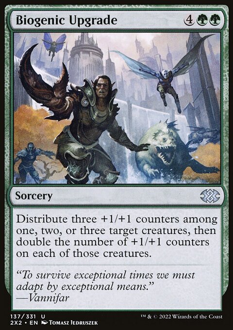 Biogenic Upgrade, Double Masters 2022 #137, Magic: The Gathering card