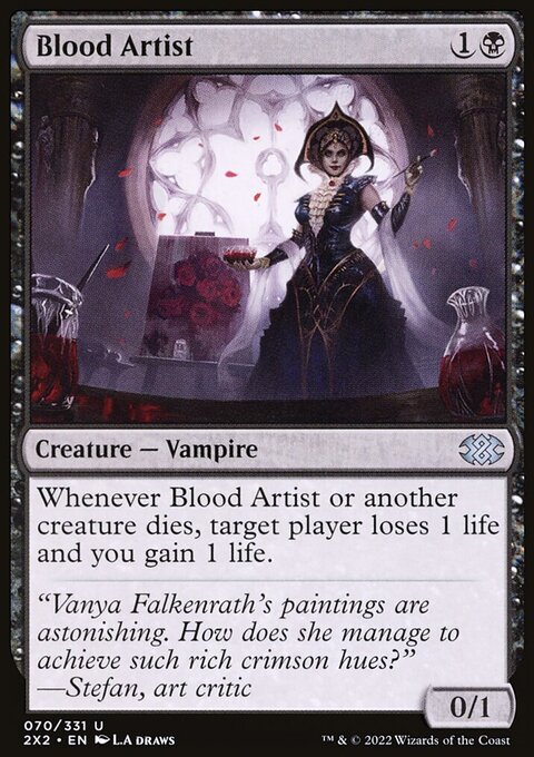 Blood Artist, Double Masters 2022 #70, Magic: The Gathering card