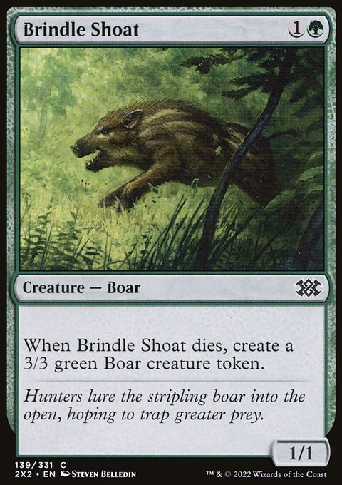 Brindle Shoat, Double Masters 2022 #139, Magic: The Gathering card