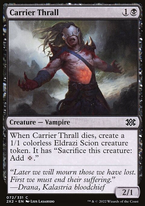 Carrier Thrall, Double Masters 2022 #72, Magic: The Gathering card