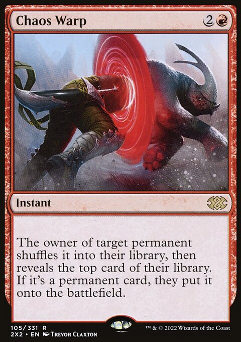 Chaos Warp, Double Masters 2022 #105, Magic: The Gathering card