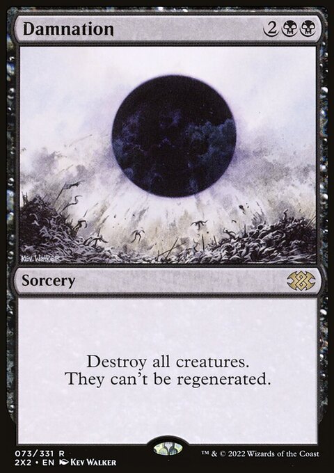 Damnation, Double Masters 2022 #73, Magic: The Gathering card