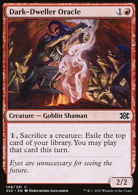 Dark-Dweller Oracle, Double Masters 2022 #106, Magic: The Gathering card