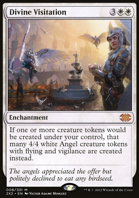 Divine Visitation, Double Masters 2022 #8, Magic: The Gathering card