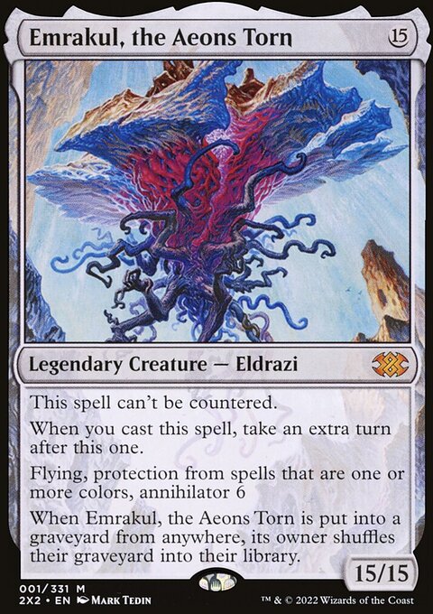 Emrakul, the Aeons Torn, Double Masters 2022 #1, Magic: The Gathering card