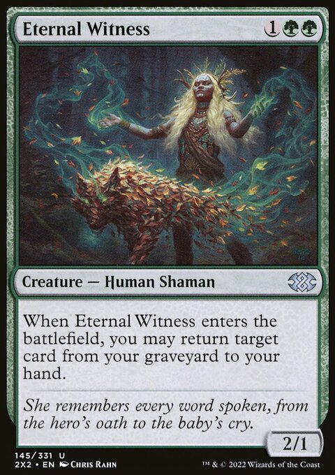 Eternal Witness, Double Masters 2022 #145, Magic: The Gathering card
