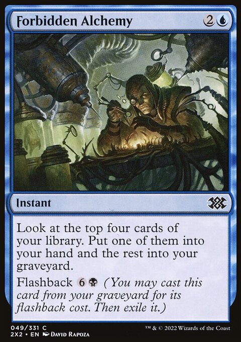 Forbidden Alchemy, Double Masters 2022 #49, Magic: The Gathering card