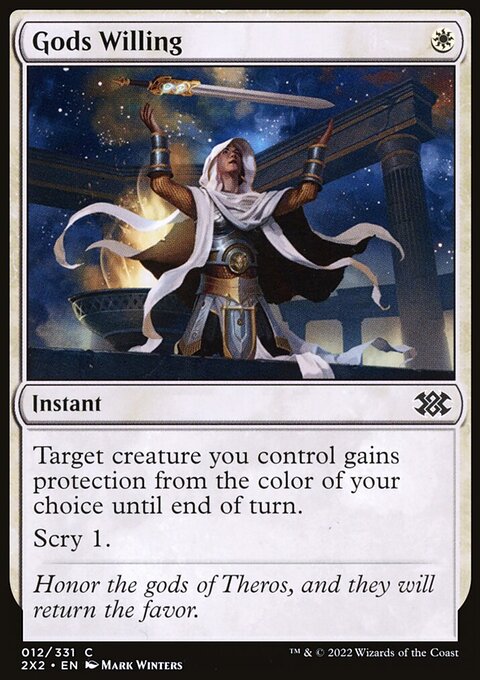 Gods Willing, Double Masters 2022 #12, Magic: The Gathering card