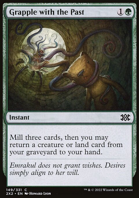 Grapple with the Past, Double Masters 2022 #149, Magic: The Gathering card