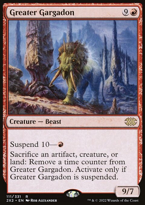 Greater Gargadon, Double Masters 2022 #111, Magic: The Gathering card