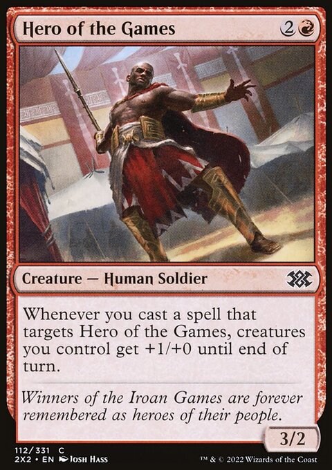 Hero of the Games, Double Masters 2022 #112, Magic: The Gathering card