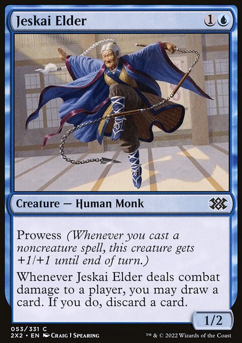 Jeskai Elder, Double Masters 2022 #53, Magic: The Gathering card