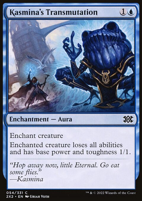 Kasmina's Transmutation, Double Masters 2022 #54, Magic: The Gathering card