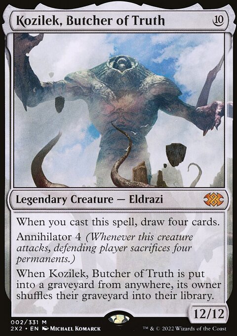 Kozilek, Butcher of Truth, Double Masters 2022 #2, Magic: The Gathering card