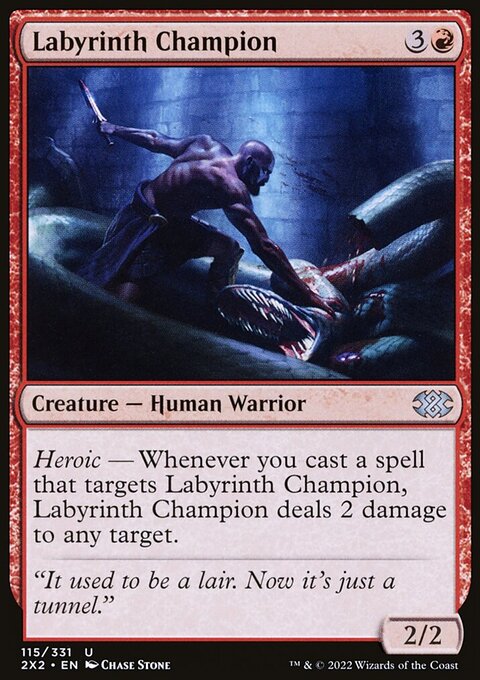 Labyrinth Champion, Double Masters 2022 #115, Magic: The Gathering card