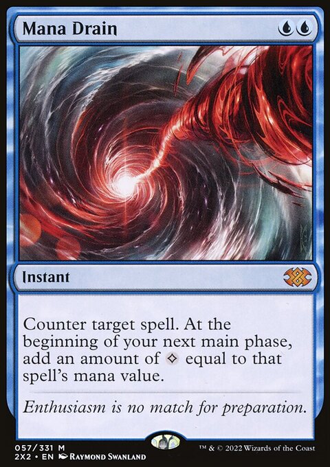Mana Drain, Double Masters 2022 #57, Magic: The Gathering card
