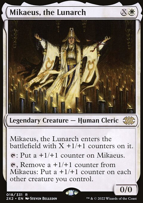 Mikaeus, the Lunarch, Double Masters 2022 #18, Magic: The Gathering card