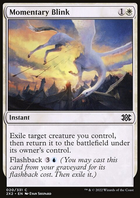 Momentary Blink, Double Masters 2022 #20, Magic: The Gathering card