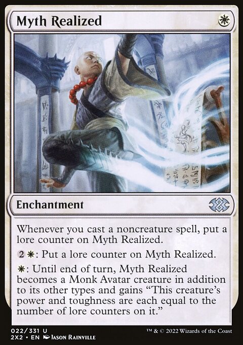Myth Realized, Double Masters 2022 #22, Magic: The Gathering card