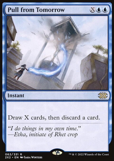 Pull from Tomorrow, Double Masters 2022 #62, Magic: The Gathering card