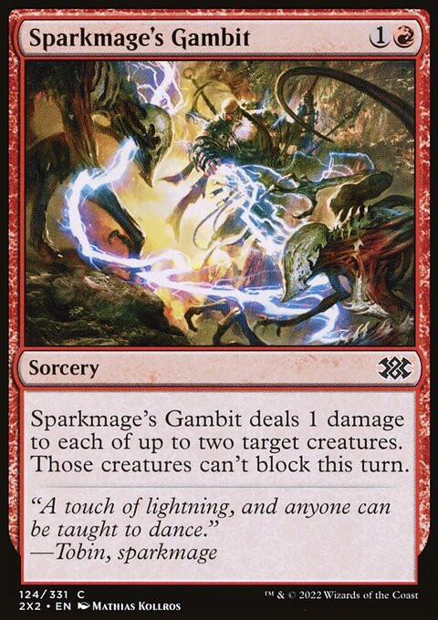 Sparkmage's Gambit, Double Masters 2022 #124, Magic: The Gathering card