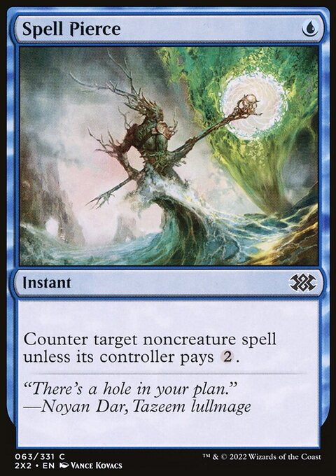 Spell Pierce, Double Masters 2022 #63, Magic: The Gathering card