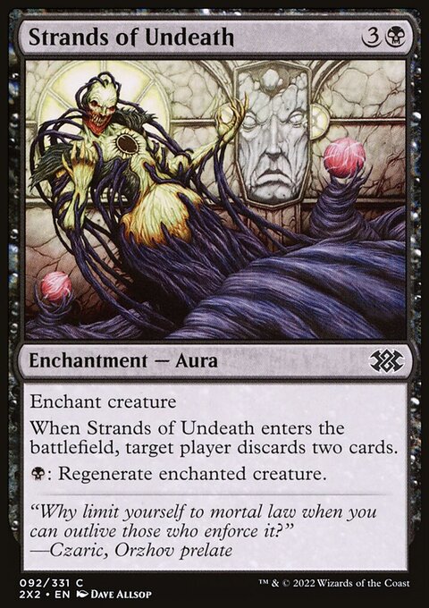 Strands of Undeath, Double Masters 2022 #92, Magic: The Gathering card