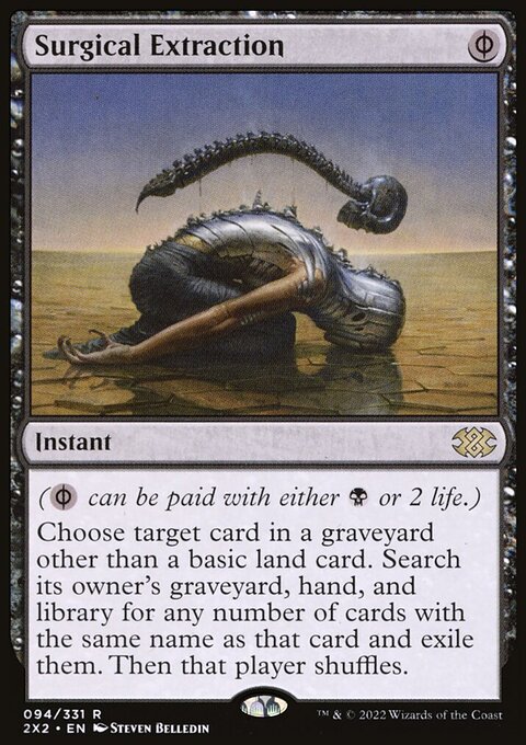 Surgical Extraction, Double Masters 2022 #94, Magic: The Gathering card