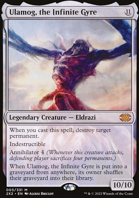 Ulamog, the Infinite Gyre, Double Masters 2022 #3, Magic: The Gathering card