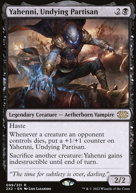 Yahenni, Undying Partisan, Double Masters 2022 #99, Magic: The Gathering card