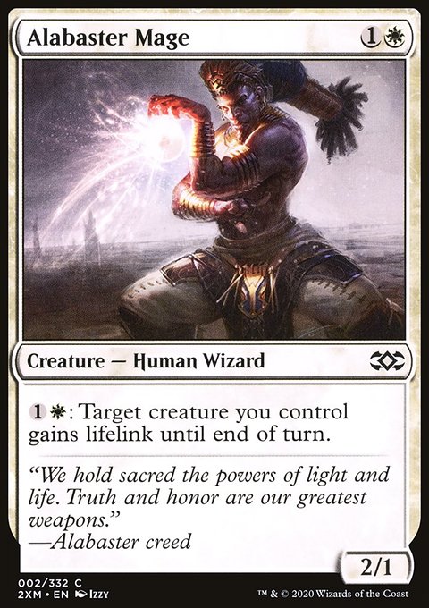 Alabaster Mage, Double Masters #2, Magic: The Gathering card